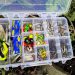 jigheads and hooks in tackle box